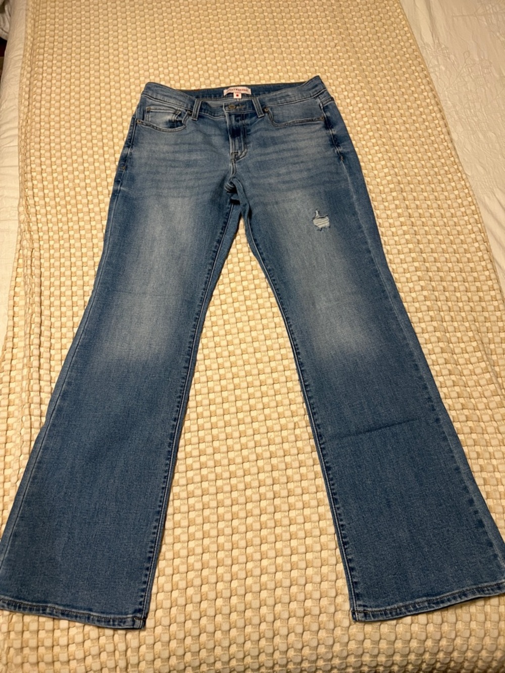 Lucky Brand Women's Mid Rise Boot Cut Jeans in Mid Blue Wash